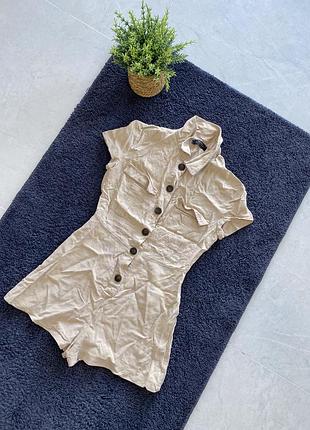 Комбинезон ромпер бежевый bershka xs