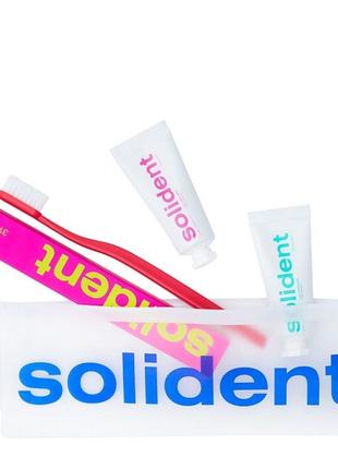 Набор для путешествий solident travel kit mint / peach