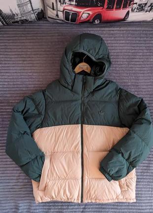 Adidas original color block green puffer