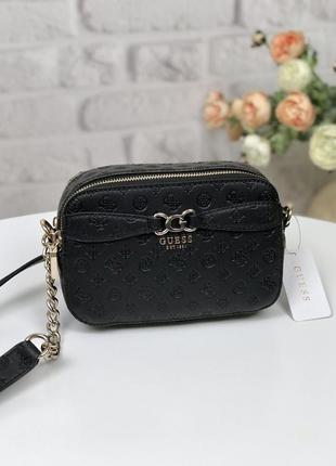 Сумка жіноча крос-боді guess оригінал Escuros camera crossbody чорна гесс крос боді