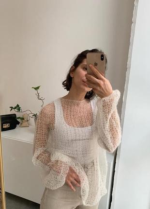 Светр-павутинка оверсайз