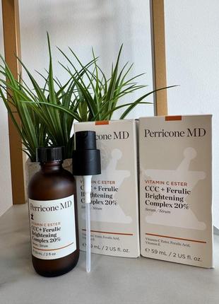 Perricone md vitamin c ester ccc + brightening complex 20% сироватка вітаміном c