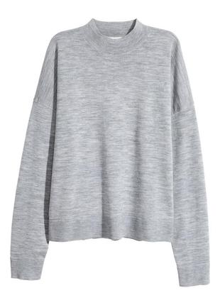 Тонкий гольф из шерсти мериноса h&m premium selection
