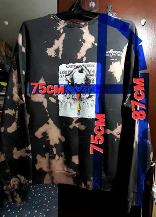 Ого-го какой размерчик мужская толстовка батал, худи тай-дай большой размер, оверсайз, унисекс.