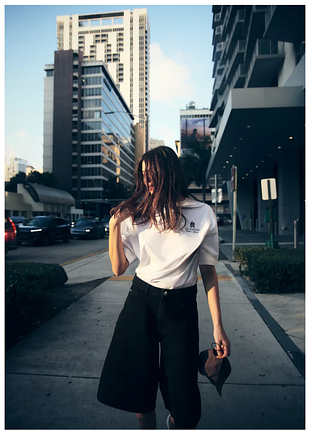 Футболка з контрастним принтом zara