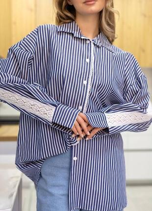 Рубашка с кружевом