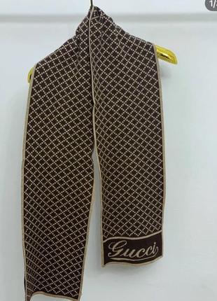 Теплый шерстяной шарф gucci