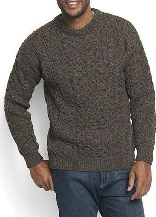 Винтажный вязаный шерстяной свитер orvis original
