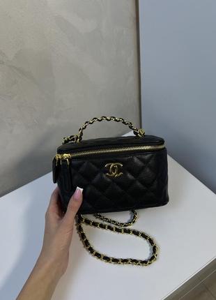 Трендовая сумка chanel, черная сумка шаннель