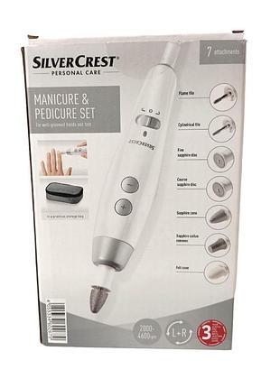 Професійний фрезер для манікюру та педикюру silvercrest smps 7 e1 з 7 насадками