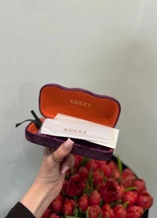 Футляр gucci красный фиолетовый черный полный комплект