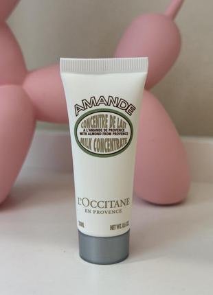 Молочко для упругости кожи тела l'occitane almond milk concentrate amande