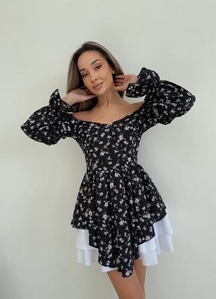 Соблазнительное платье с двойной юбкой