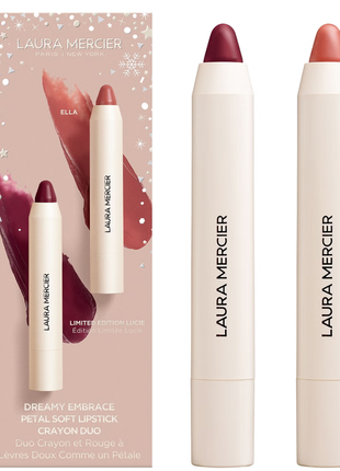 Laura mercier dreamy embrace petal soft lipstick crayon duo набір олівців для губ