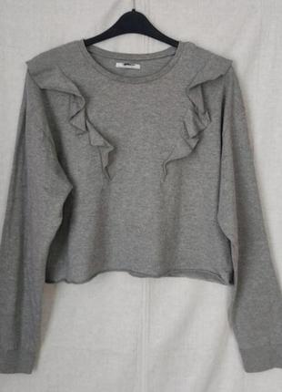 Кофта трикотажна укорочена оверсайз  zara роз. 58-50