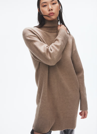 Теплое платье водолазка с шерстью h&m