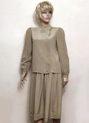 Vintage вінтажний шовковий костюм блуза спідниця escada by srb /5734/n