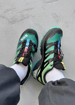 Кроссовки salomon xt-4 advanced black/green 9