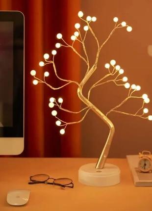 Настольный декоративный светильник bonsai tree · led ночник лампа дерево