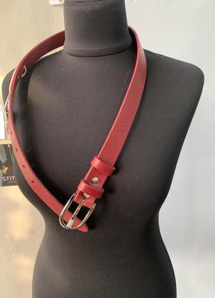 Трендовый кожаный ремень известного украинского бренда