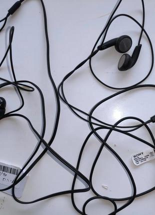 Новые сток проводные вакуумные наушники гарнитура sony.