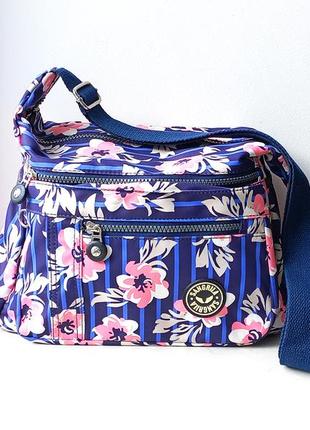 Сумка спортивная sangrila текстильная с цветочным принтом