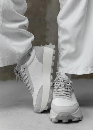 Женские кроссовки white/grey, женские кроссовки, весна 2025 кроссовки. кроссовки на снижении