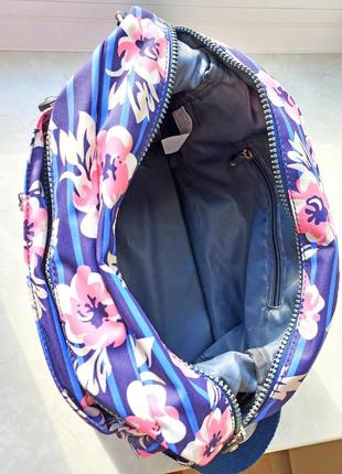 Сумка спортивная sangrila текстильная с цветочным принтом