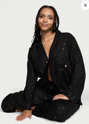 Фланелевая пижама victoria’s secret черная