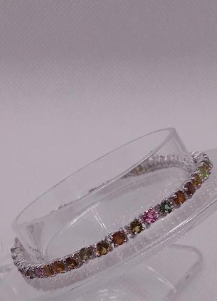 Браслет з натуральними турмалинами