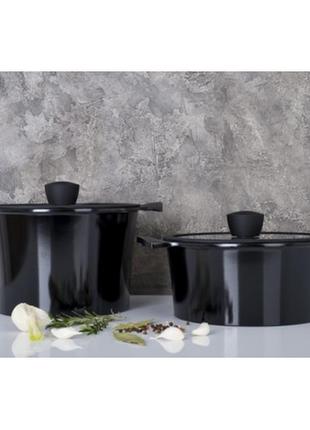 Кастрюля ringel zitrone black (2,5 л) 20 см /
каструля ringel zitrone black (4.2 л) 24 см