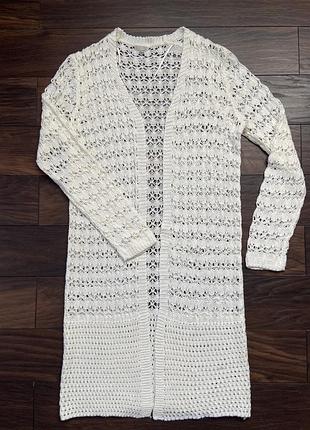 Накидка, длинный кардиган витая