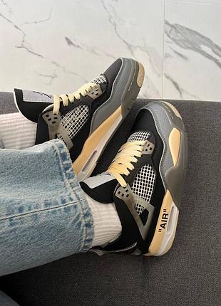 Jordan 4 off white black5 фото