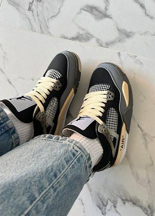Jordan 4 off white black4 фото