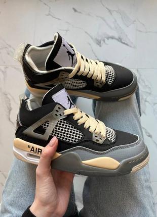 Jordan 4 off white black
