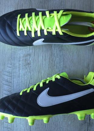 Кожаные копы / бутсы nike timempo mystic iv fg sr4