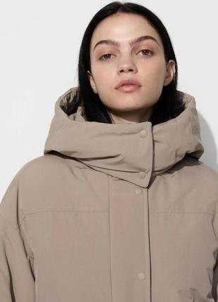 Hybrid down coat гибридное пуховое пальто юникло3 фото
