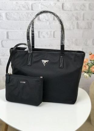 Сумка жіноча шопер guess оригінал power play tech tote нейлон гесс