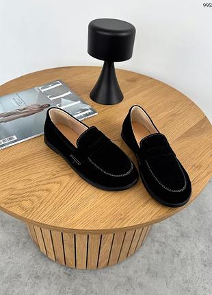 Популярна модель анатомічних лоферів натуральна замша