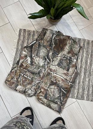 Вінтажна оверсайз рибацька мисливська желетка realtree реальний ліс
