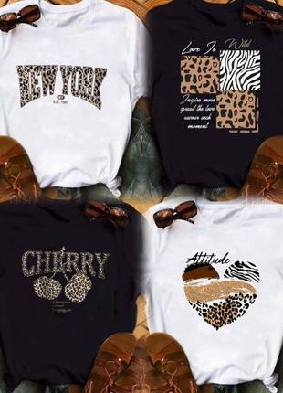 Женские футболки, много принтов