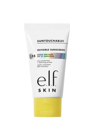 Elf skin солнцезащитный крем-праймер для лица suntouchable invisible sunscreen spf 35, 50 мл
