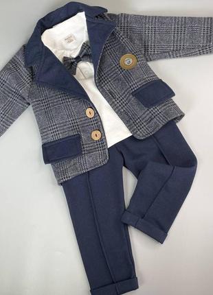 Дитячий святковий костюм хлопчику на 1,5-2 роки ( 86-92 см)