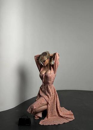 Сукня міді принт6 фото