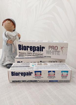Зубная паста biorepair pro white "отбеливание"