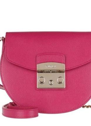 Культова модель сумки furla metropolis mini crossbody round