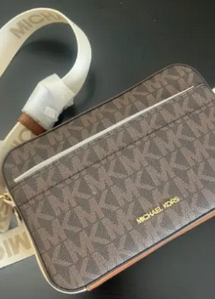 Сумка женская michael kors мышель корс cross body mk кежал классическое коричневое для города оригинал