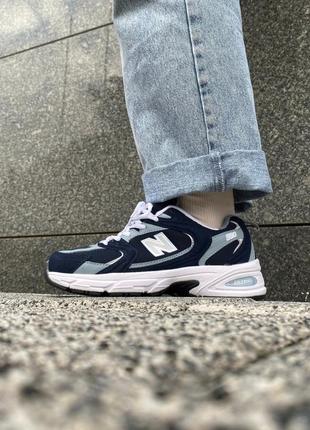 New balance 530 blue/white5 фото