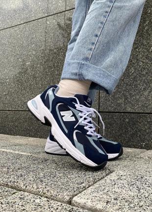 New balance 530 blue/white2 фото