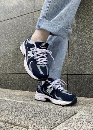 New balance 530 blue/white4 фото